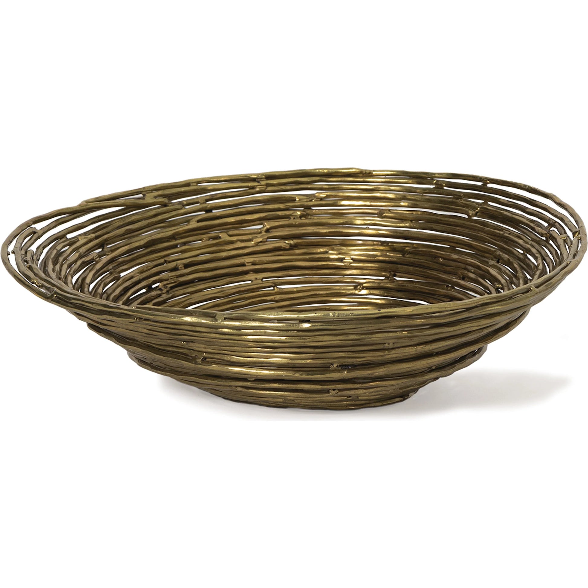 Nest Bowl by Regina Andrew in brass. Made from iron in a modern style.
