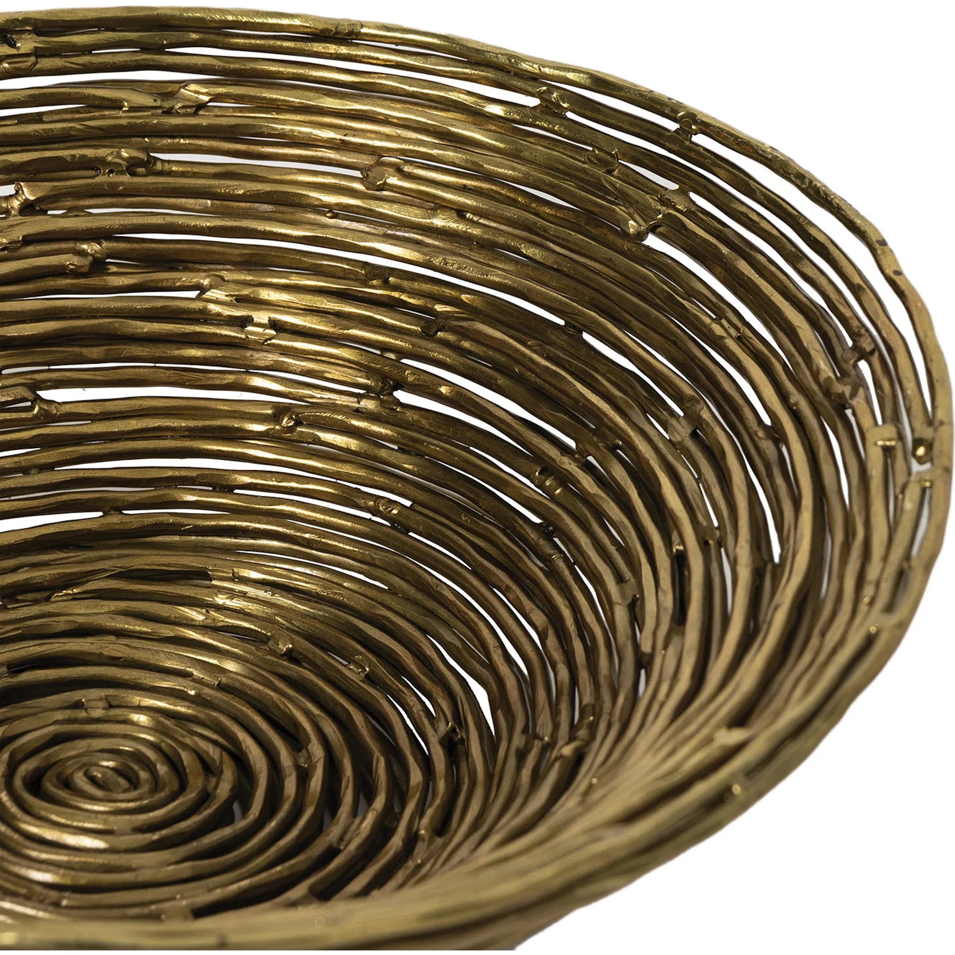 Nest Bowl by Regina Andrew in brass. Made from iron in a modern style.