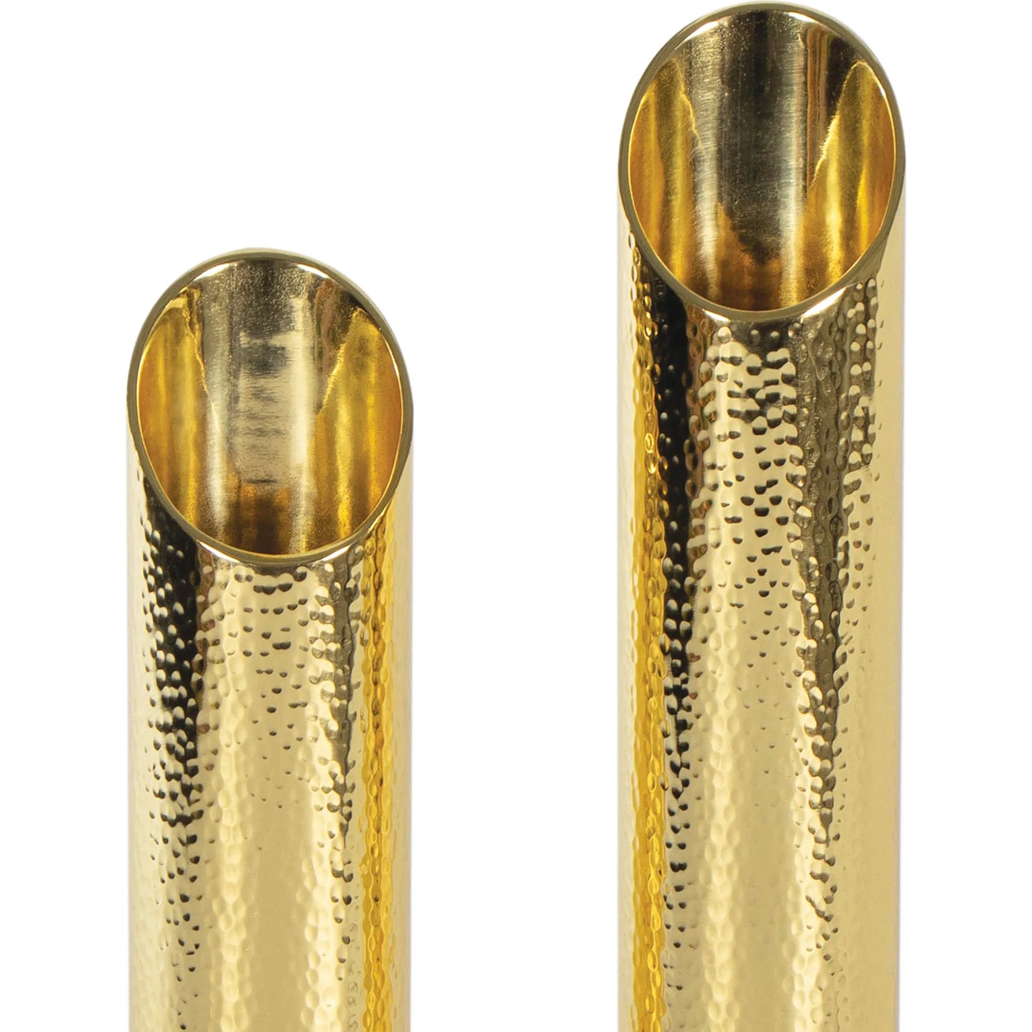 003 SI-2262810 | Closeup | Elio Vase Set by Regina Andrew in polished brass. Made from stainless steel in a modern style.