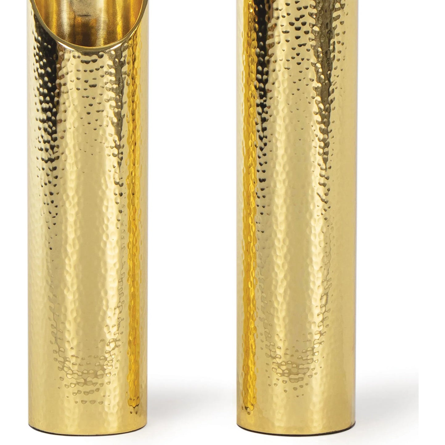 002 SI-2262810 | Closeup | Elio Vase Set by Regina Andrew in polished brass. Made from stainless steel in a modern style.