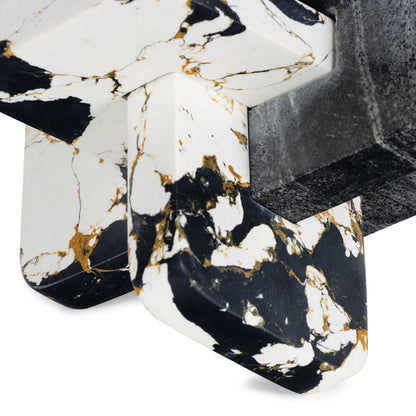Libra Marble Accessory by Regina Andrew in black and natural stone. Made from marble in a unique style.