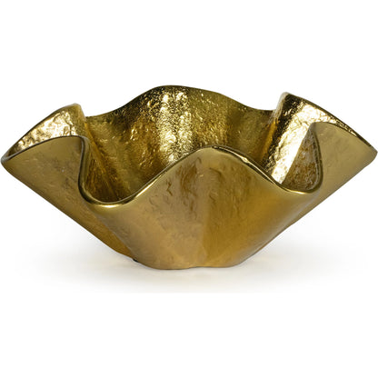 Pedicoat Metal Bowl by Regina Andrew. Made from aluminum in a modern style.