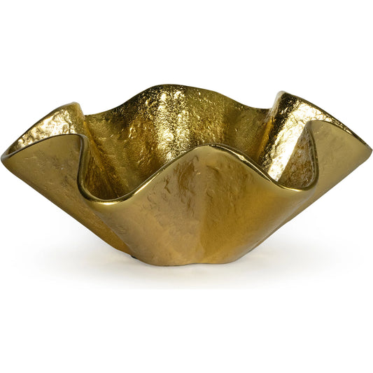 Pedicoat Metal Bowl by Regina Andrew. Made from aluminum in a modern style.