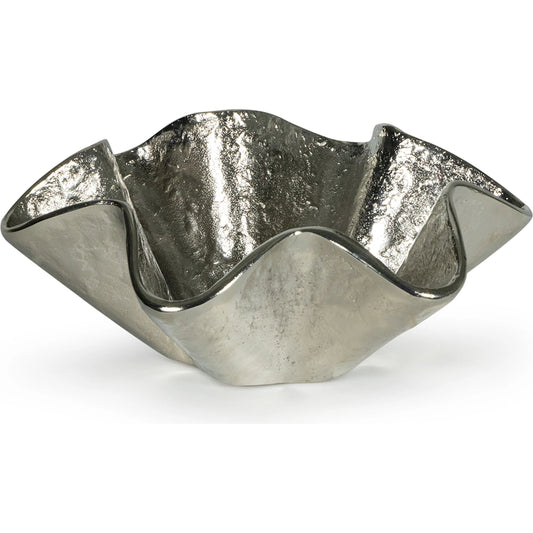 Pedicoat Metal Bowl by Regina Andrew. Made from aluminum in a modern style.