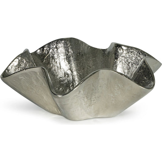 Pedicoat Metal Bowl by Regina Andrew. Made from aluminum in a modern style.