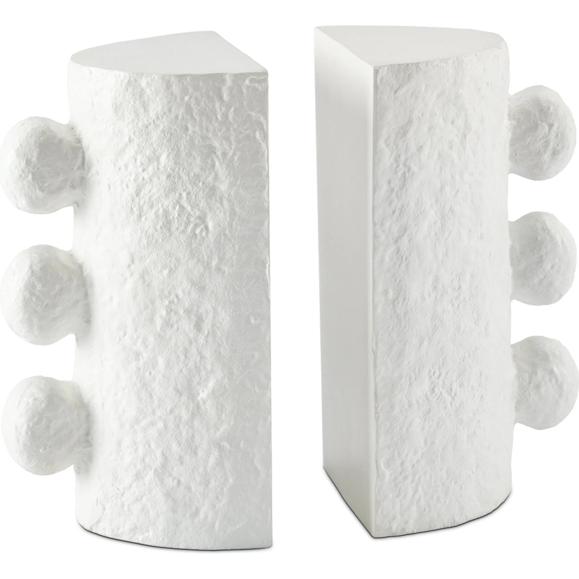 Sanya Bookend Set by Regina Andrew. Made from aluminum in a modern style.