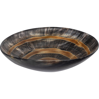 Seville Horn Bowl by Regina Andrew in brown and natural. Made from horn in a unique style.