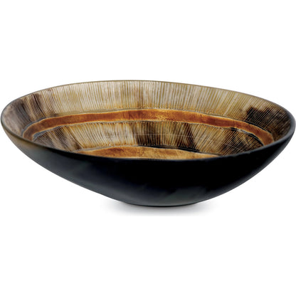 Seville Horn Bowl by Regina Andrew in brown and natural. Made from horn in a unique style.