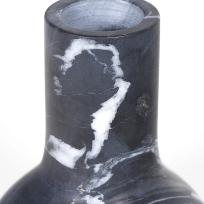 Jasper Marble Vase by Regina Andrew in black and black. Made from marble in a unique style.