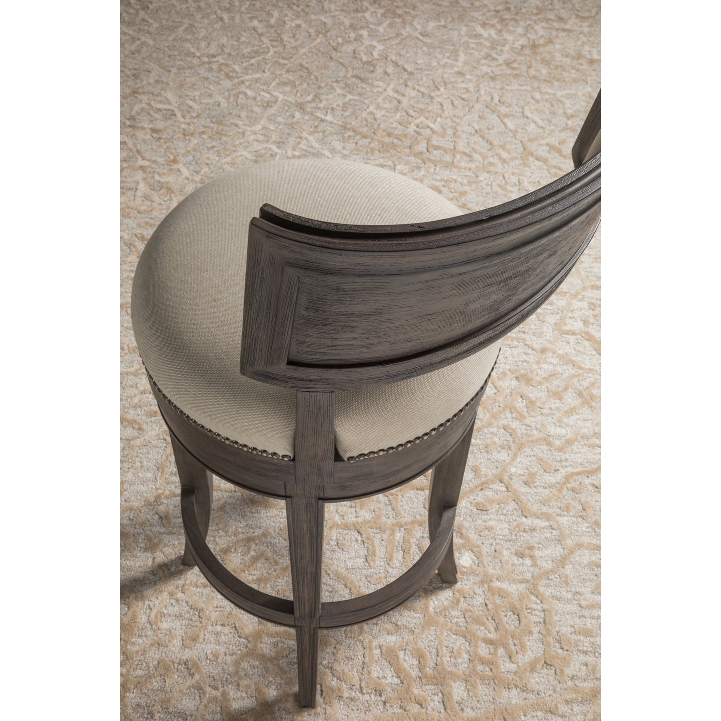 006 SI-1770432 | Closeup | Aperitif Swivel Bar Stool by Artistica Home in antico. Made from unique in a transitional style.