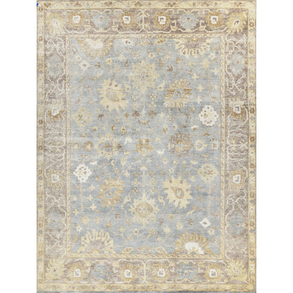 Antique Weave Oushak Rug - Gray, Brown, Blue by Exquisite Rugs in gray/brown/blue. Made from unique in a unique style.