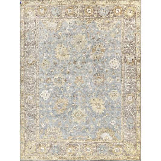 Antique Weave Oushak Rug VI by Exquisite Rugs in gray, brown, blue. Made from new zealand wool in a unique style.