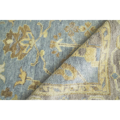 Antique Weave Oushak Rug - Gray, Brown, Blue by Exquisite Rugs in gray/brown/blue. Made from unique in a unique style.
