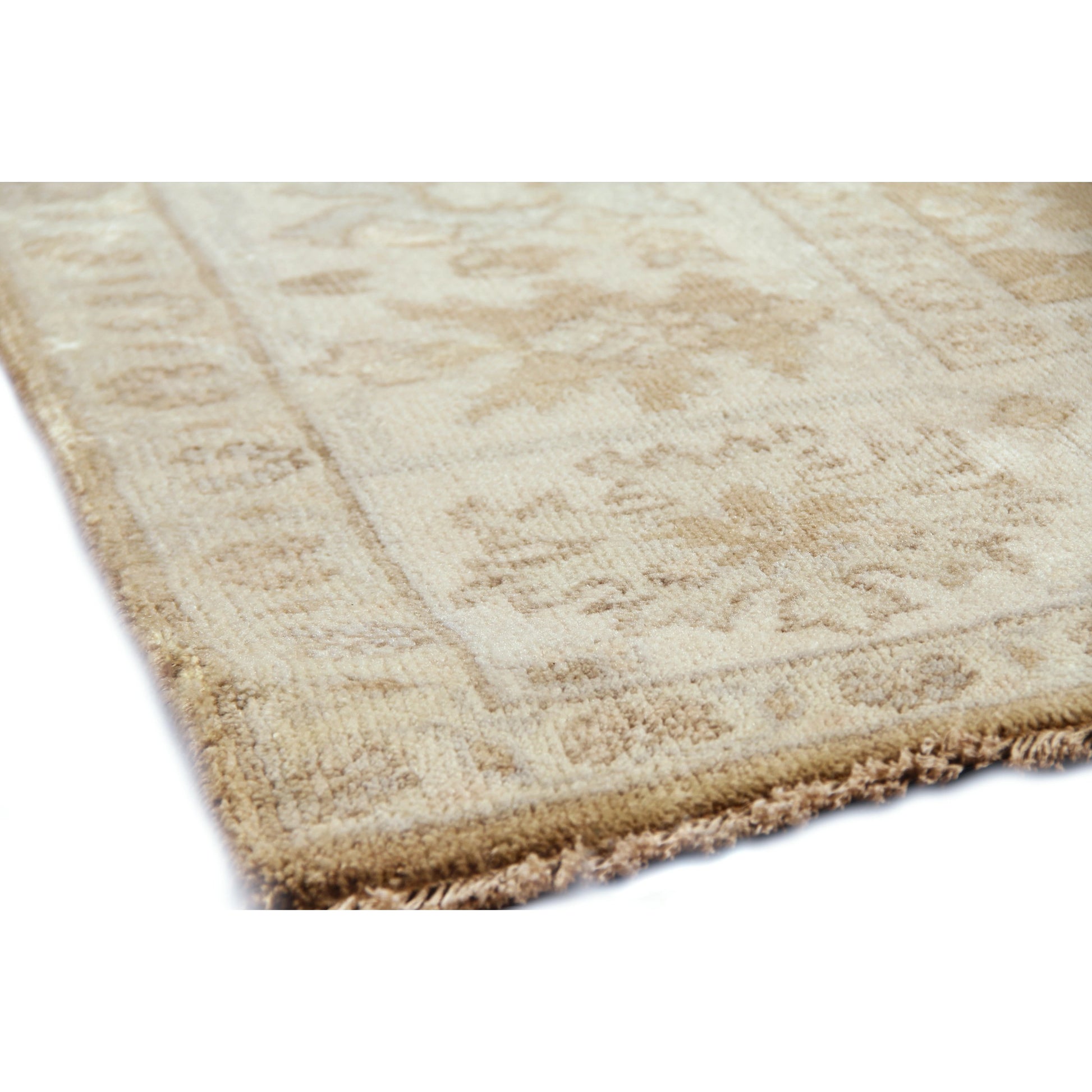 Antique Weave Oushak Rug II by Exquisite Rugs in gray, brown. Made from new zealand wool in a unique style.
