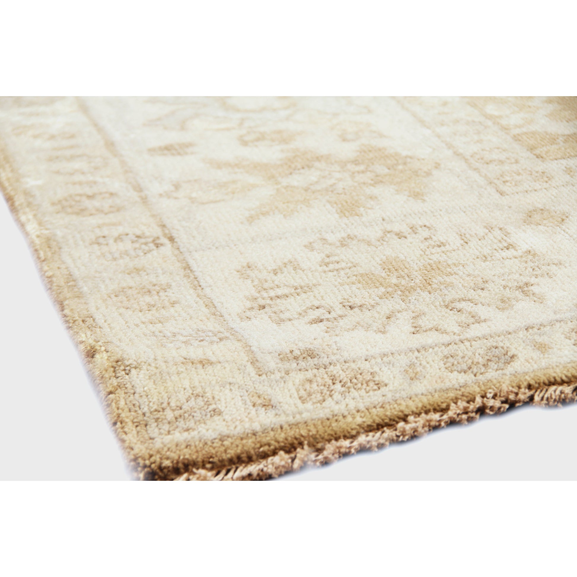 Antique Weave Oushak Rug II by Exquisite Rugs in gray, brown. Made from new zealand wool in a unique style.