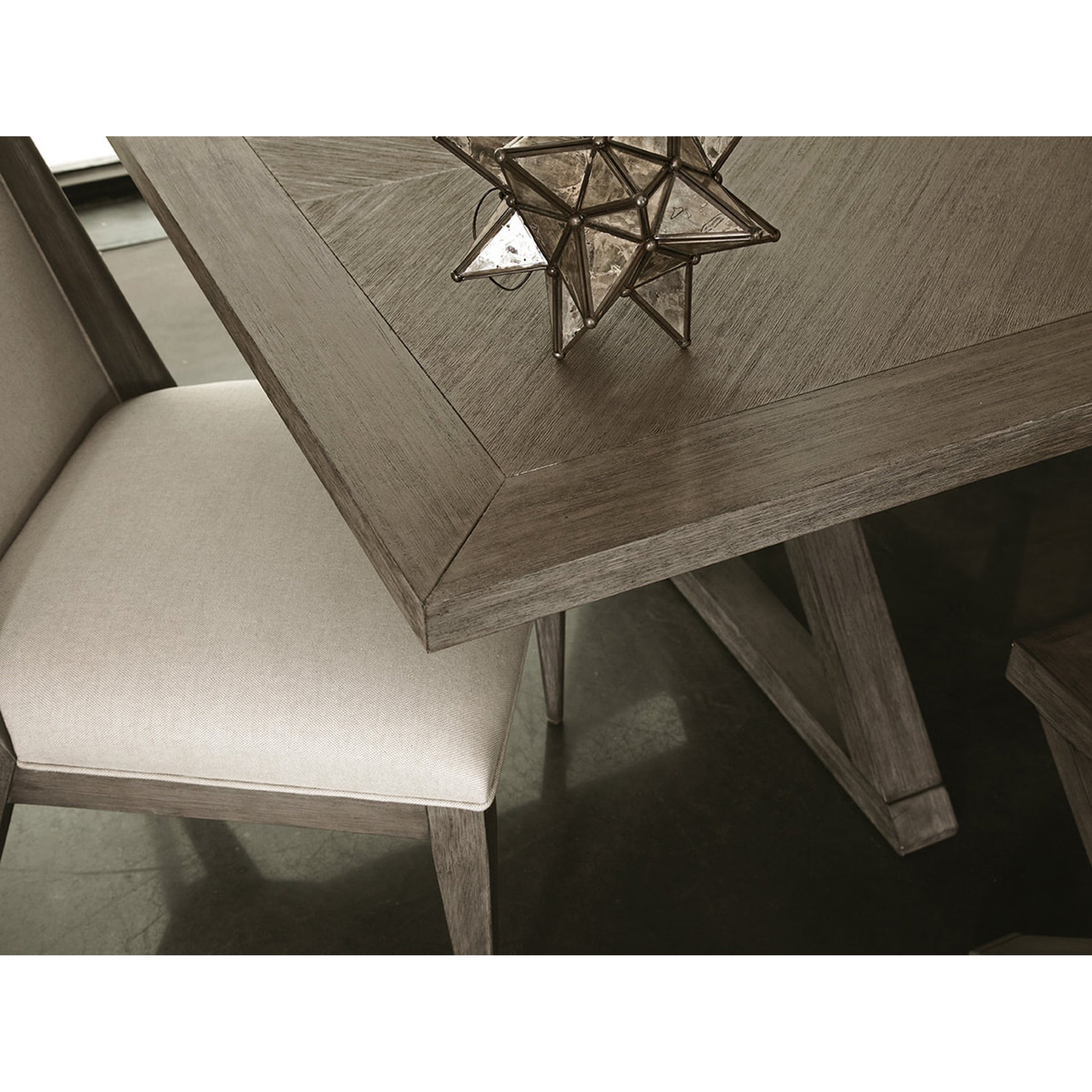 Ringo Dining Table by Artistica Home in grigio. Made from unique in a transitional style.