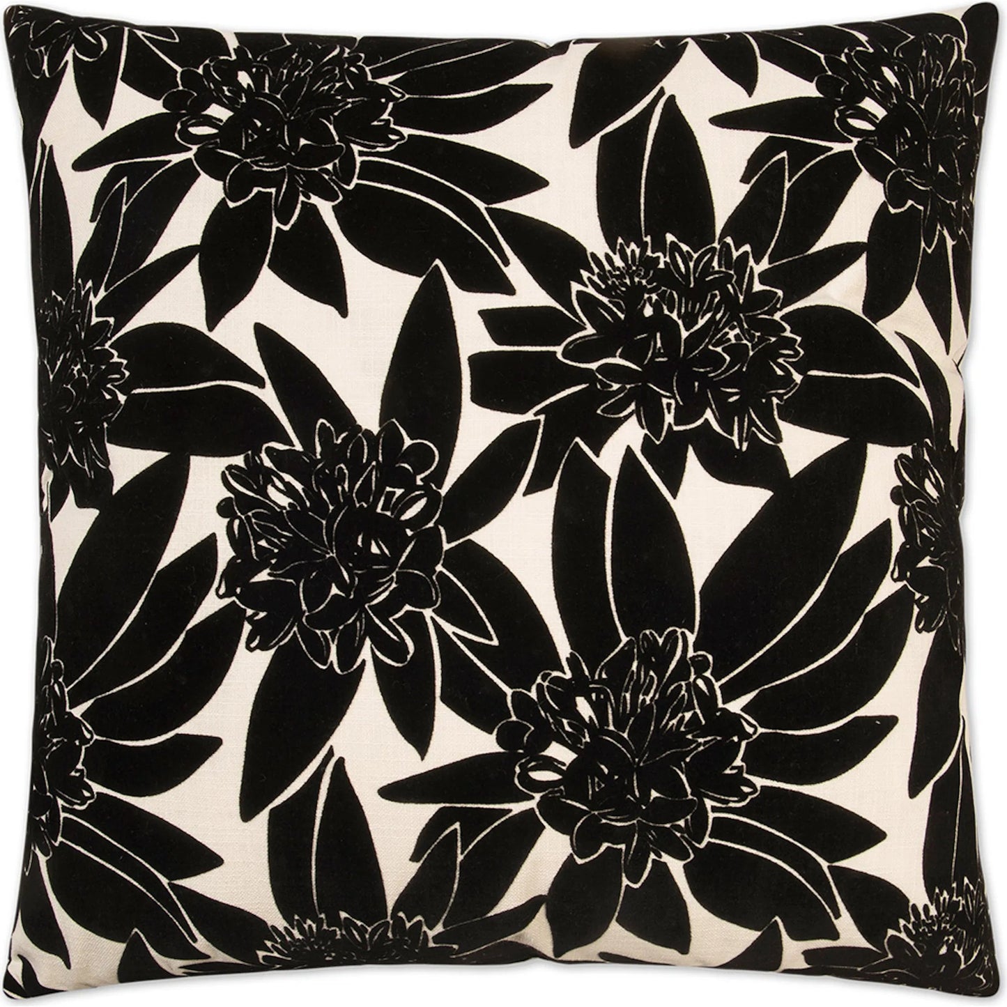 000 SI-2381730 | Primary Silo | Maui Pillow by DV Kap Home in black. Made from unique in a eclectic & global style.