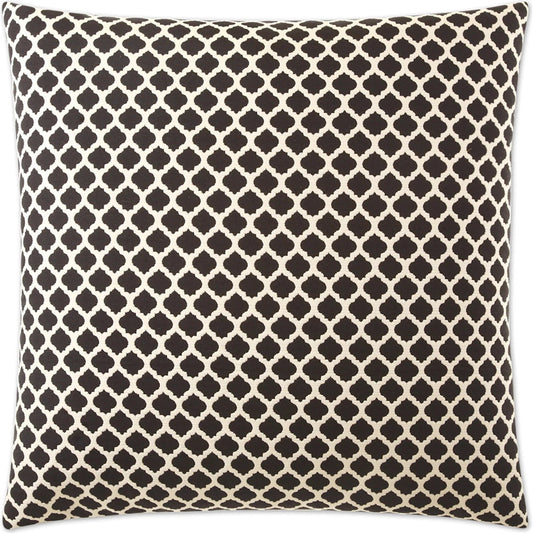 Beth Pillow by DV Kap Home in black. Made from 36% rayon, 33% polyester, 31% polypropylene in a unique style.
