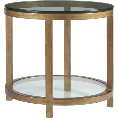 Per Se Round End Table by Artistica Home. Made from unique in a transitional style.