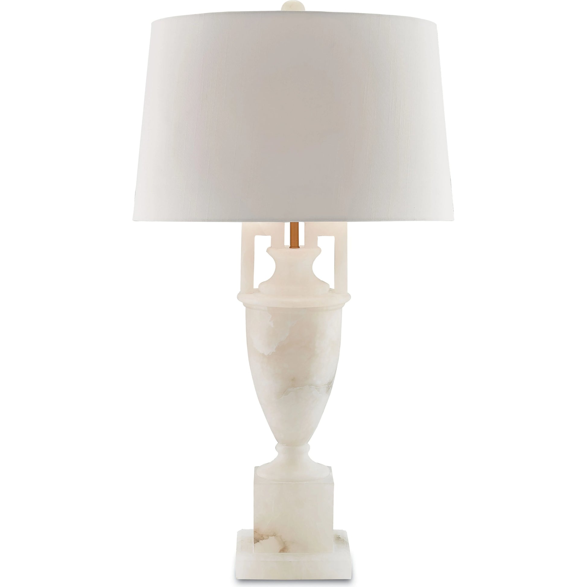 Clifford Table Lamp by Currey and Company in natural, coffee bronze. Made from alabaster, metal in a traditional style.