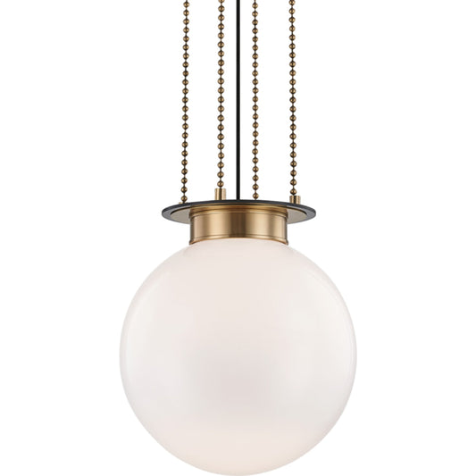 Gunther Pendant by Hudson Valley in aged old bronze. Made from brass in a modern style.