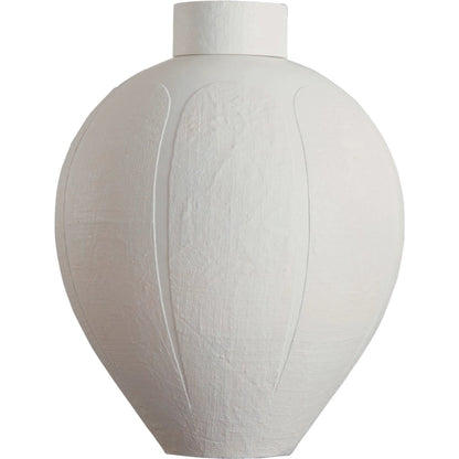 Linen Jar by Global Views. Made from porcelain in a modern style.