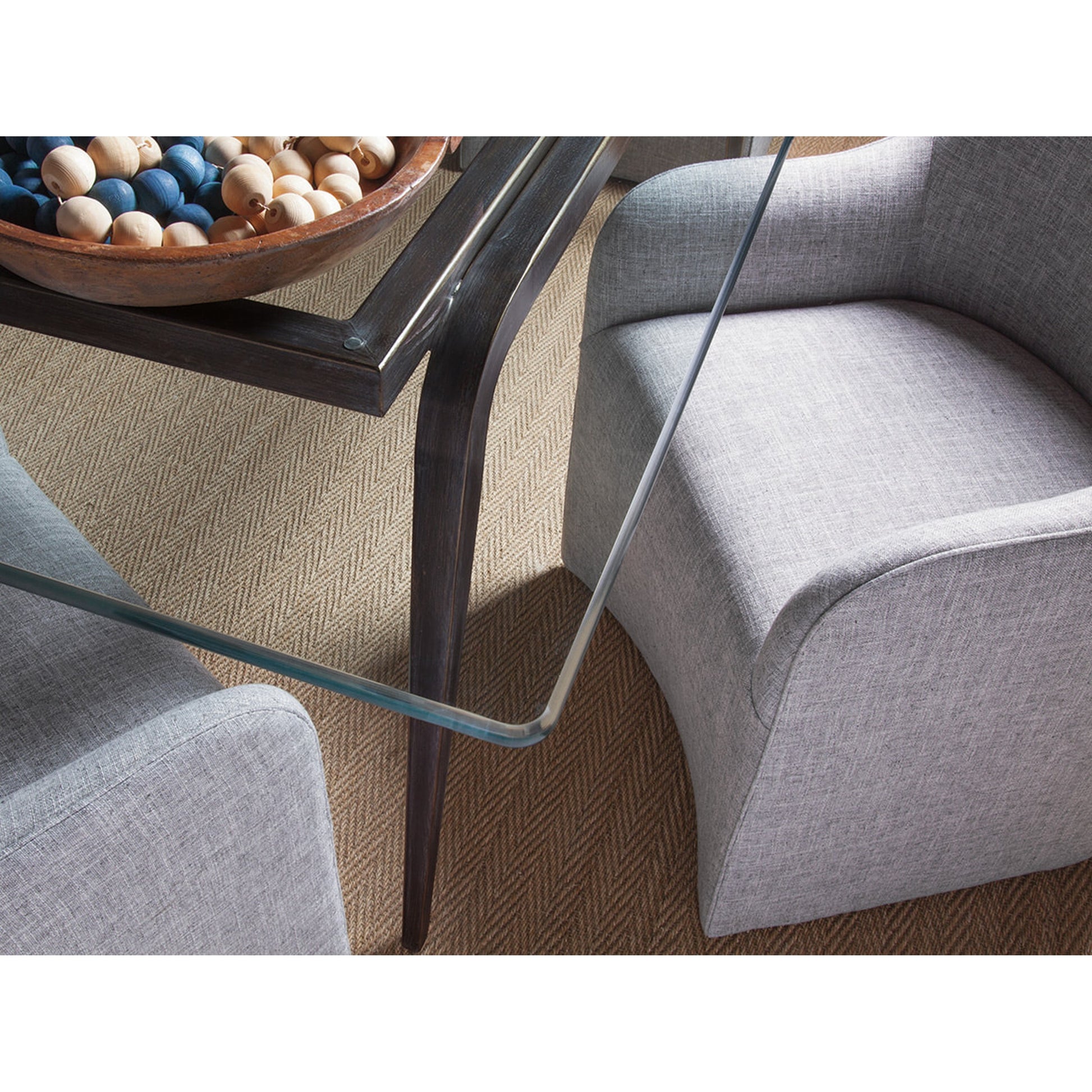 Riley Arm Chair by Artistica Home in gray. Made from unique in a modern style.