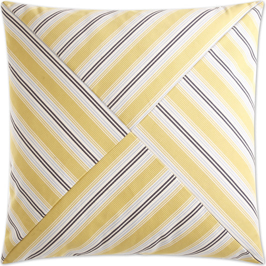 Ottoman Stripe by DV Kap Home in yellow. Made from 94% cotton, 6% viscose in a modern style.