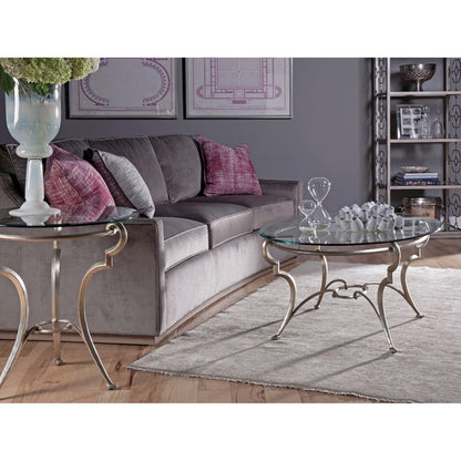 Colette End Table by Artistica Home in champagne. Made from unique in a transitional style.
