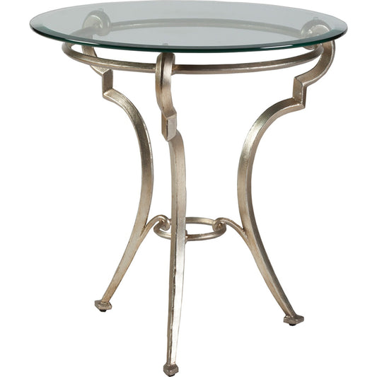 Colette End Table by Artistica Home in champagne. Made from unique in a transitional style.