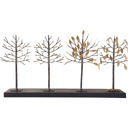 Four Seasons Tree Sculpture by Global Views. Made from brass, iron in a modern style.