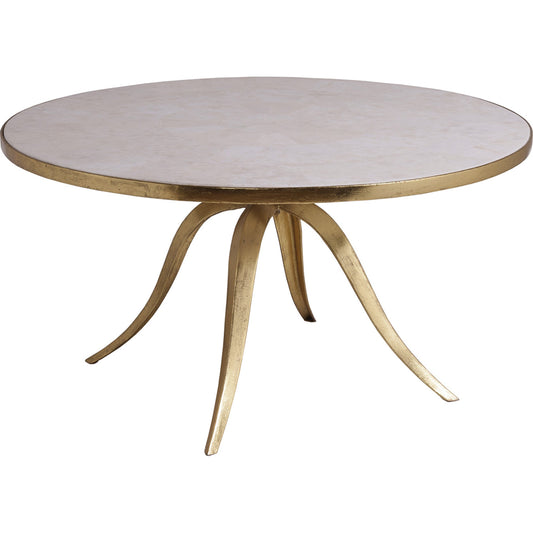 Crystal Stone Cocktail Table by Artistica Home in gold. Made from unique in a modern style.