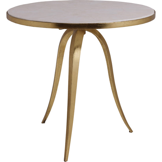 Crystal Stone End Table by Artistica Home in gold. Made from unique in a modern style.