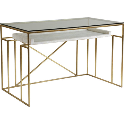 Cumulus Writing Table by Artistica Home in gold. Made from unique in a modern style.
