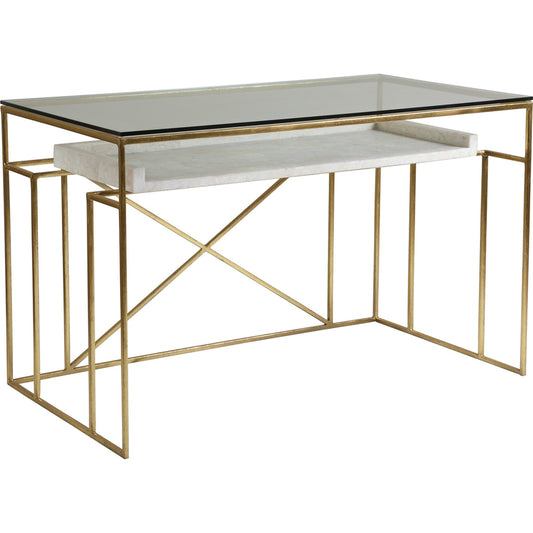 Cumulus Writing Table by Artistica Home in gold. Made from unique in a modern style.