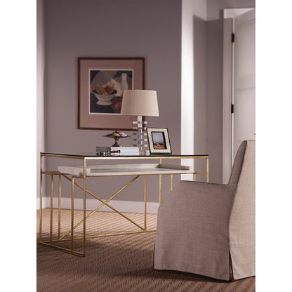 Cumulus Writing Table by Artistica Home in gold. Made from unique in a modern style.