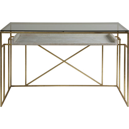 Cumulus Writing Table by Artistica Home in gold. Made from unique in a modern style.