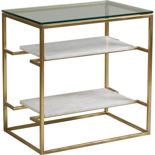 Cumulus Tier Table by Artistica Home in gold. Made from unique in a modern style.