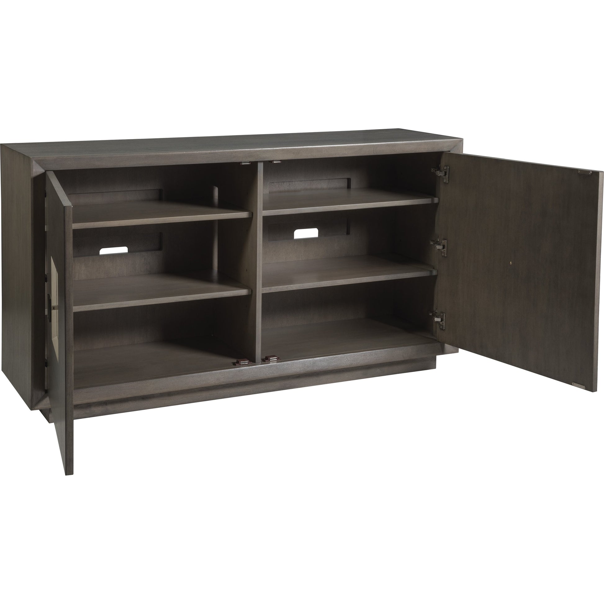 Mercury Two Door Media Console by Artistica Home in bleached olive ash burl. Made from unique in a modern style.