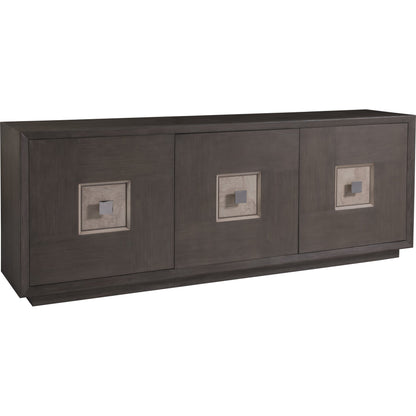 Mercury Media Console by Artistica Home in bleached olive ash burl. Made from unique in a modern style.