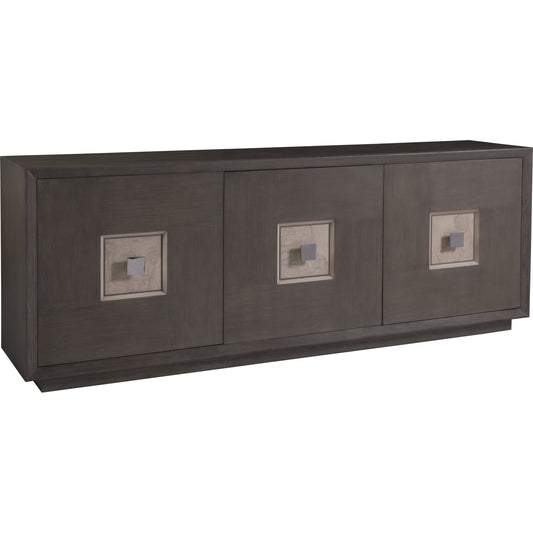 Mercury Media Console by Artistica Home in bleached olive ash burl. Made from unique in a modern style.