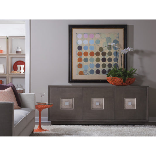 Mercury Media Console by Artistica Home in bleached olive ash burl. Made from unique in a modern style.
