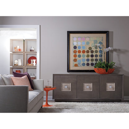 Mercury Media Console by Artistica Home in bleached olive ash burl. Made from unique in a modern style.