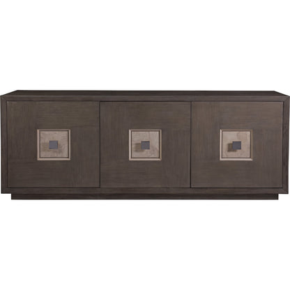 Mercury Media Console by Artistica Home in bleached olive ash burl. Made from unique in a modern style.