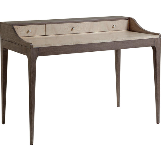 Mercury Desk by Artistica Home in bleached olive ash burl. Made from unique in a transitional style.