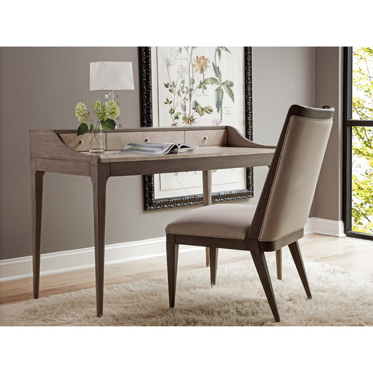 Mercury Desk by Artistica Home in bleached olive ash burl. Made from unique in a transitional style.