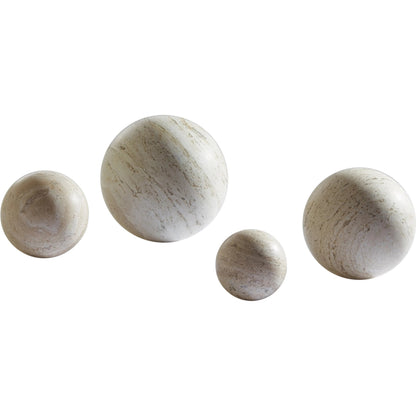 Travertine Sphere by Global Views. Made from travertine in a cottage & farmhouse style.