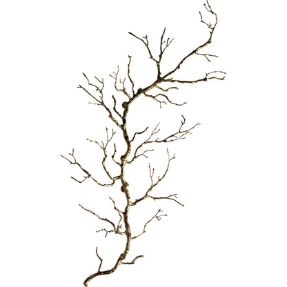 Twig Wall Art by Global Views. Made from brass in a modern style.