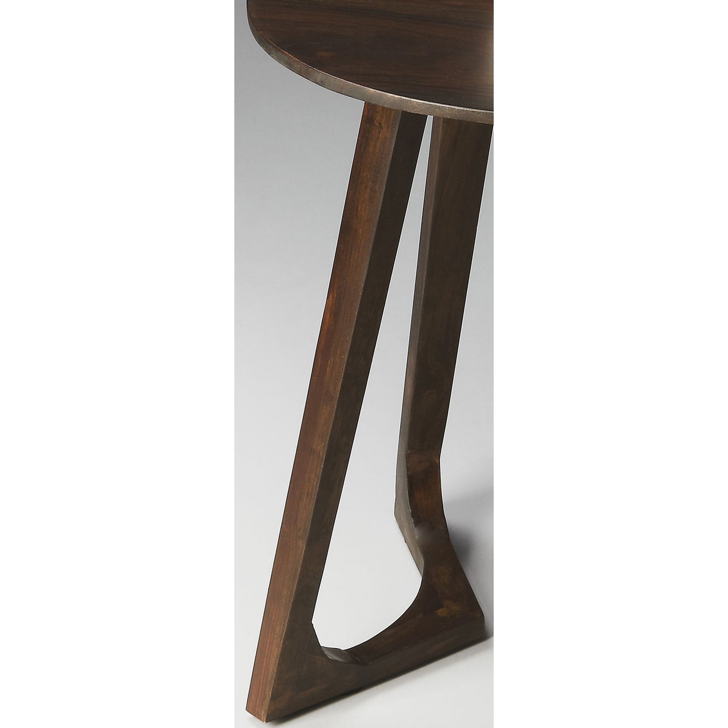 002 O-BUTLER-2040140 | Additional Silo | Round Accent Table by Butler Specialty Company in dark brown and butler loft. Made from sheesham wood solids in a modern style.