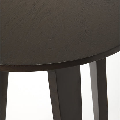Round Accent Table by Butler Specialty Company in dark brown and butler loft. Made from sheesham wood solids in a modern style.